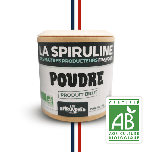 Spiruline bio en poudre, cure de 13 jours